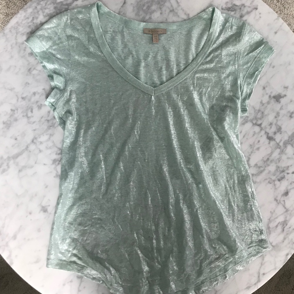 Anthropologie Light Blue T Shirt